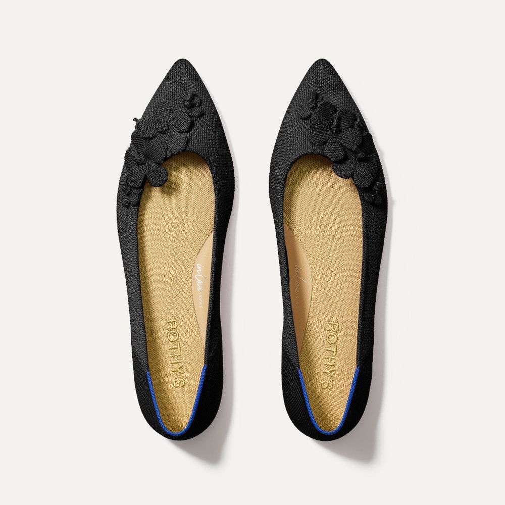 Rothy's The Petal Point II - Black Size 13